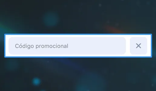 O promocode foi arquivado no formulário de registro