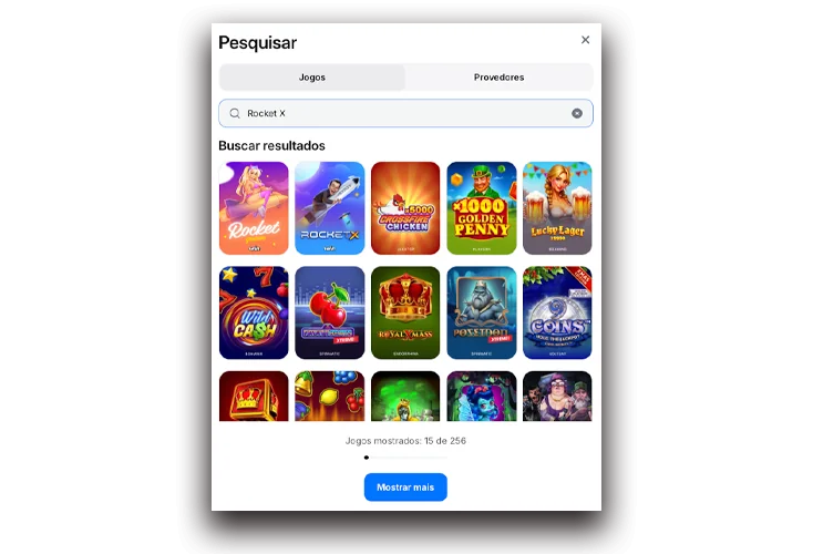 Búsqueda de juegos de casino