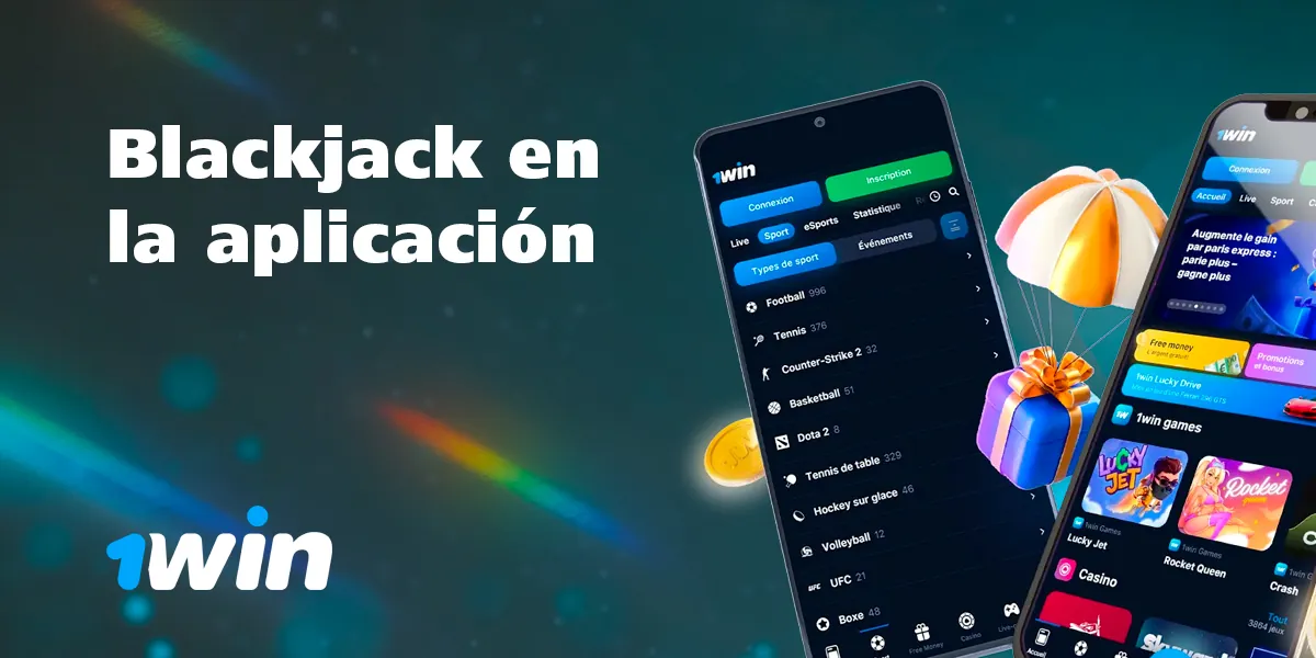 Juega al blackjack en la aplicación móvil