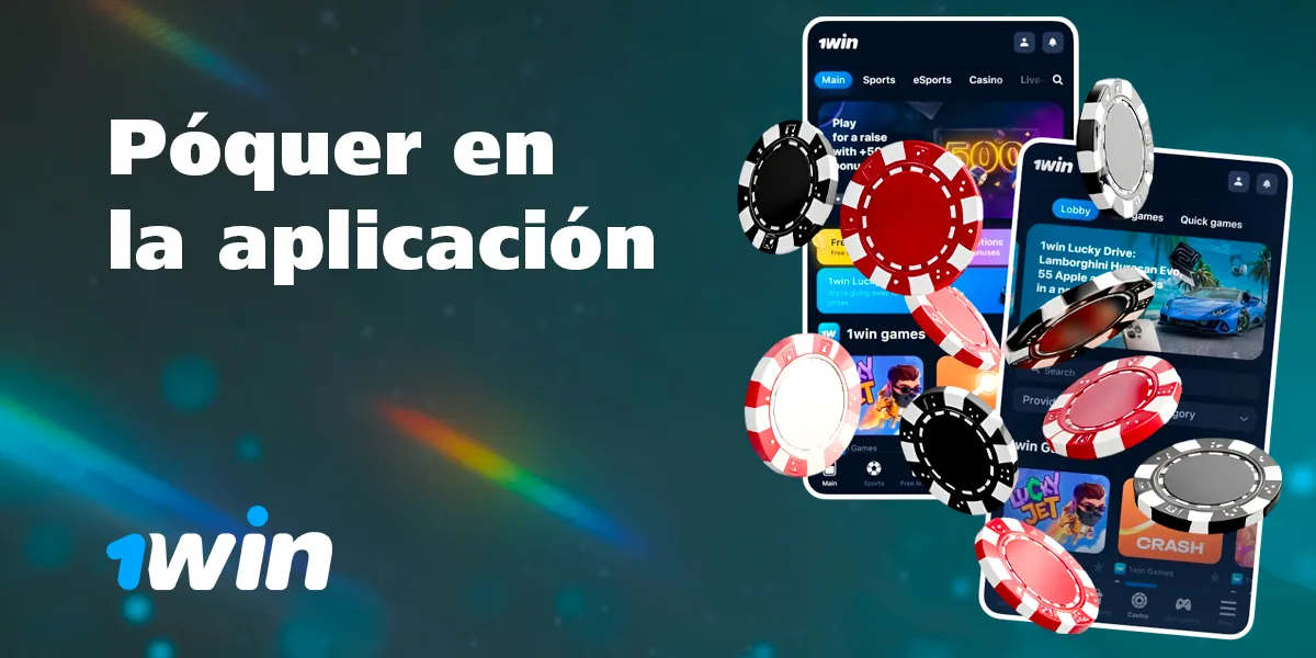 Juega al póquer online directamente en la aplicación móvil.